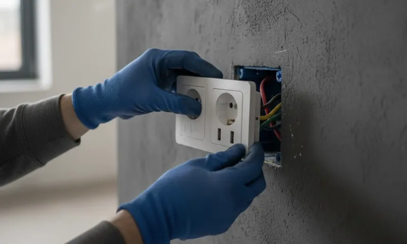 Double and USB Socket Installation