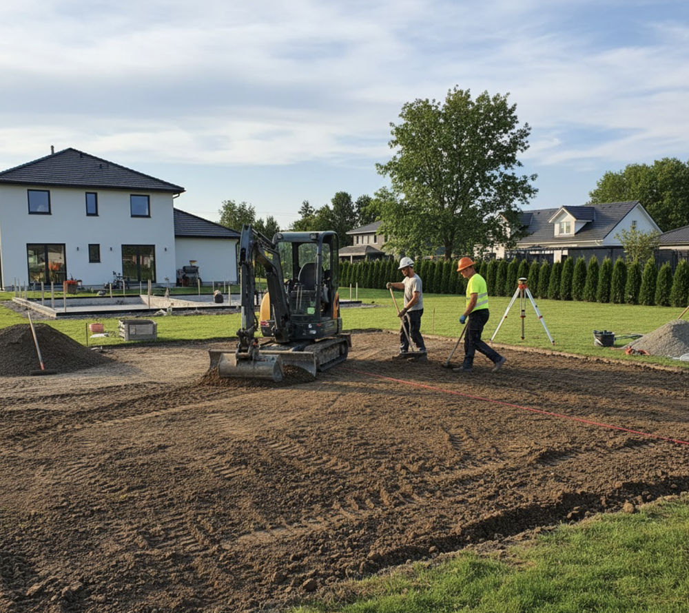 Residential Ground Levelling Preparation