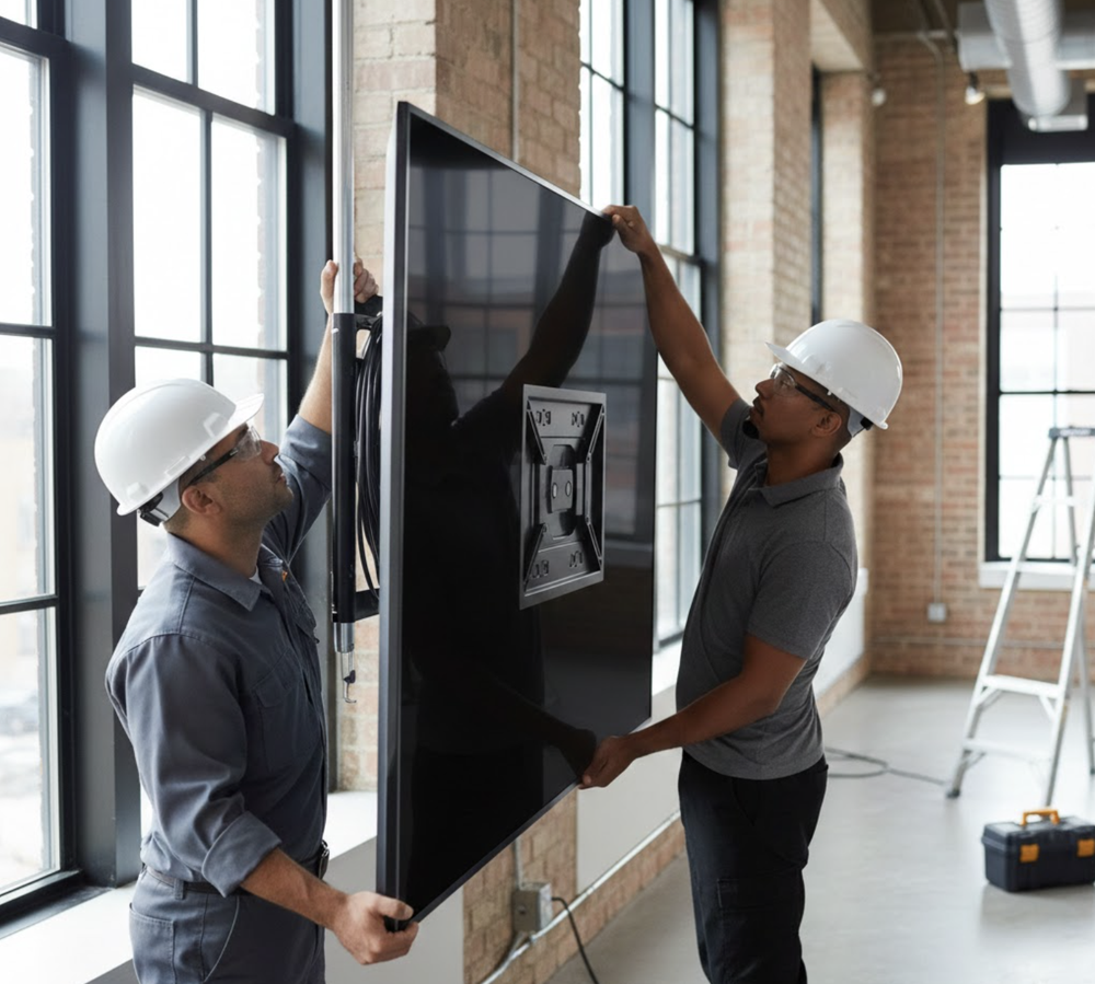 Commercial Tv Wall Mounting