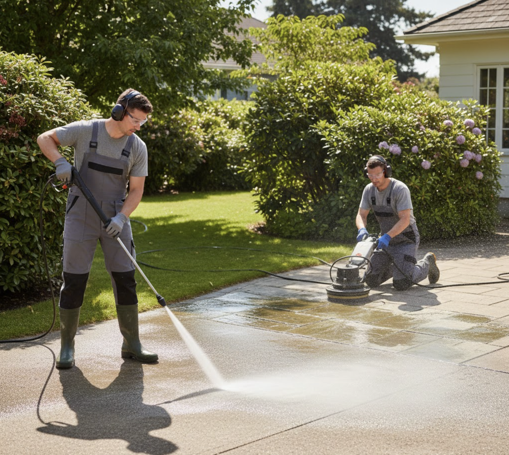 Driveway Patio Pressure Washing