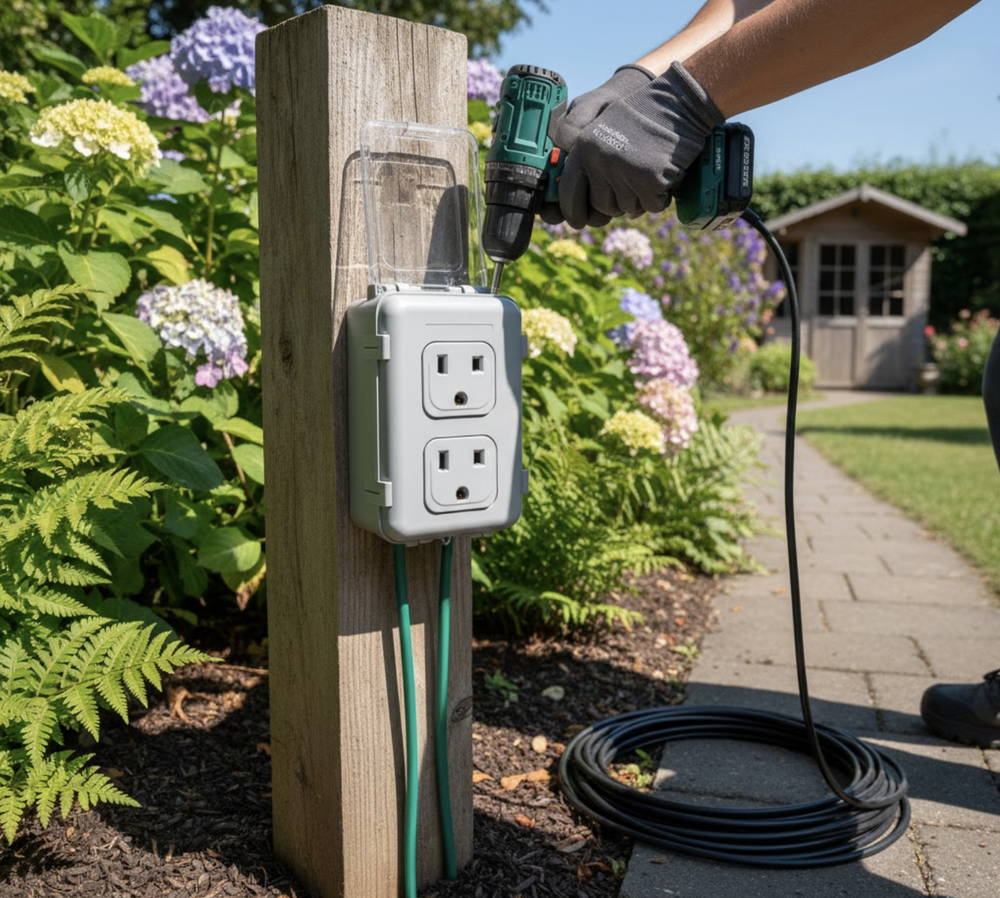 Outdoor And Garden Socket Installation
