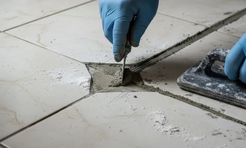 Floor Tile Repair & Re-grouting