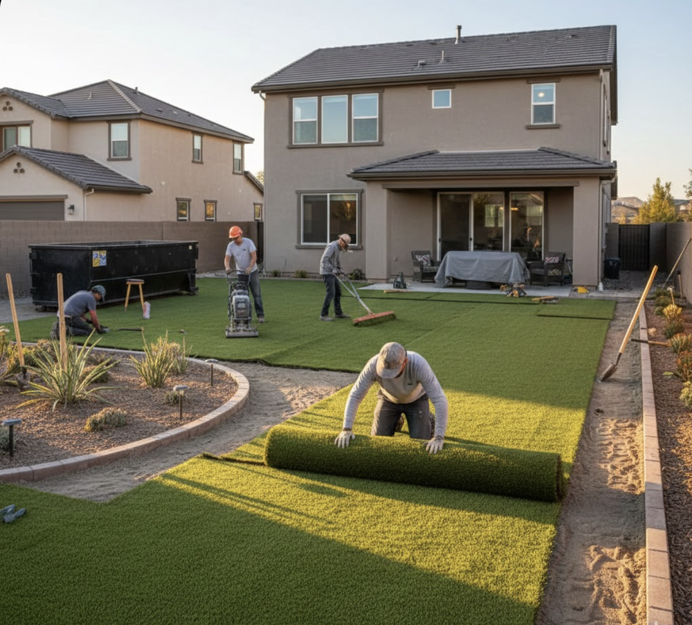 Residential Artificial Grass Installation