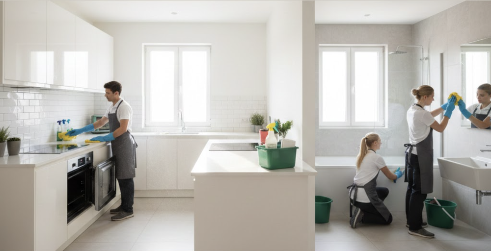 Kitchen Bathroom End Of Tenancy Cleaning