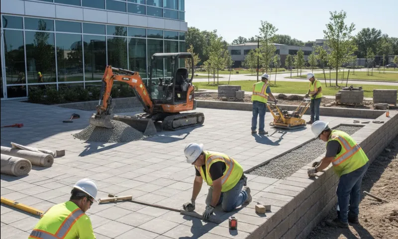 Commercial Patio Installation