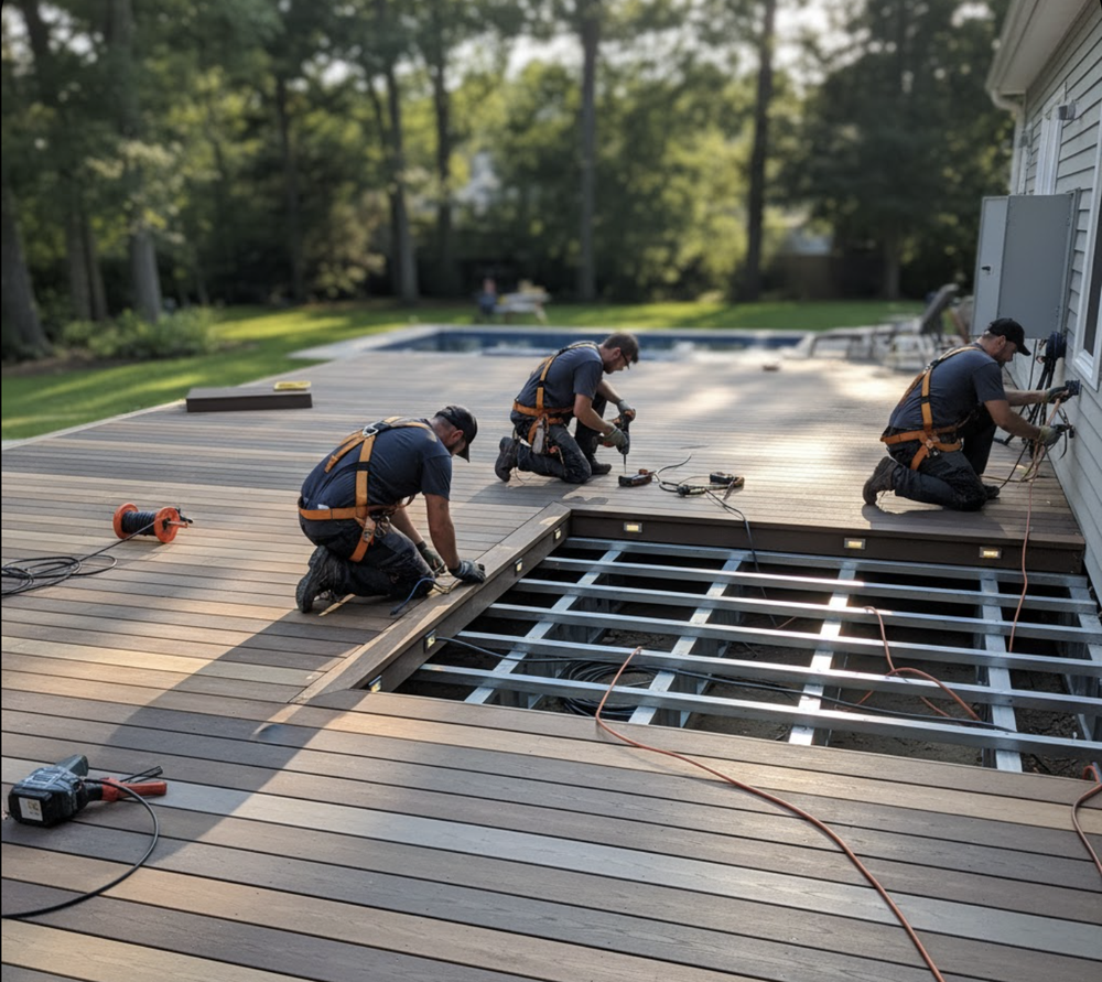 Timber Composite Decking Installation