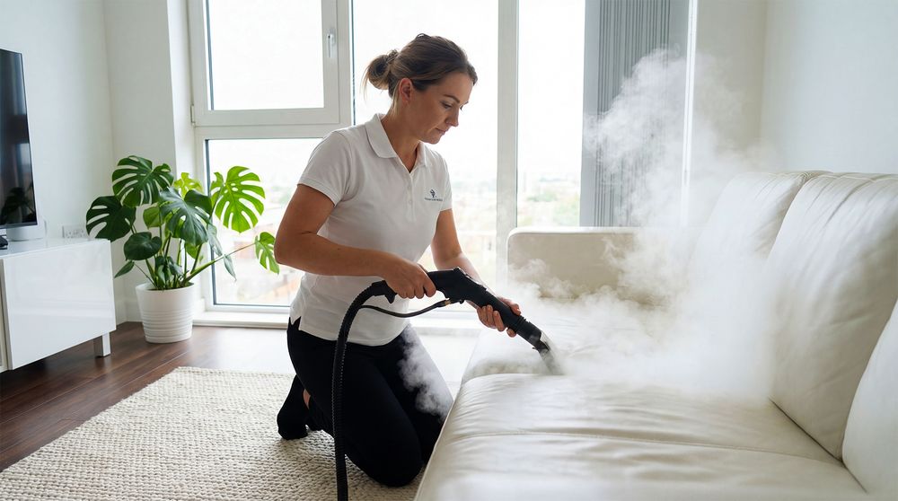 Cleaner Steaming Sofa