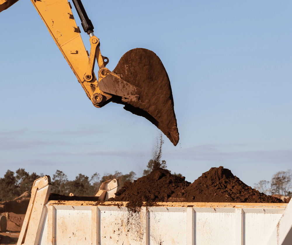 Can you put soil in a skip?
