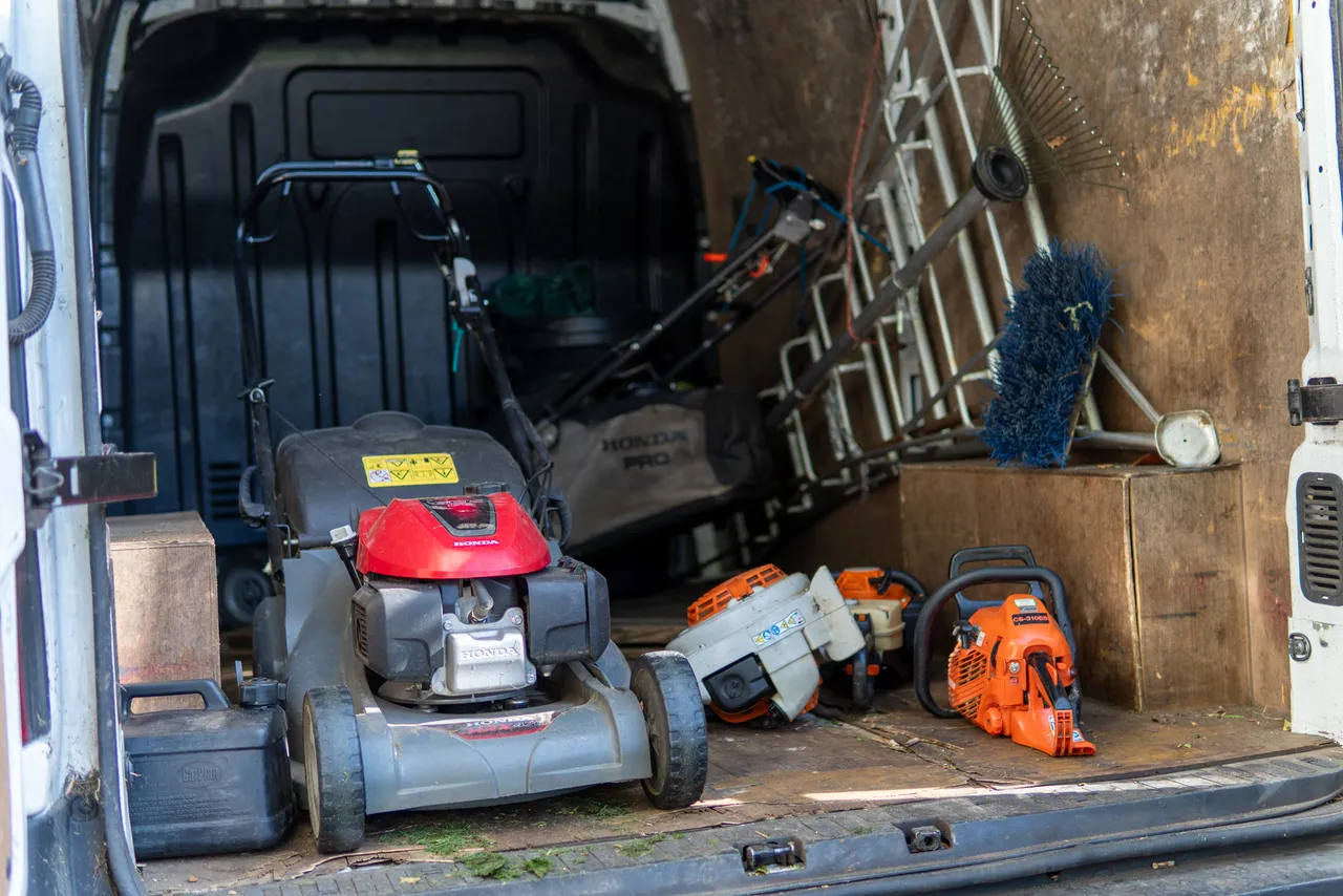 Gardening Equipment In Van