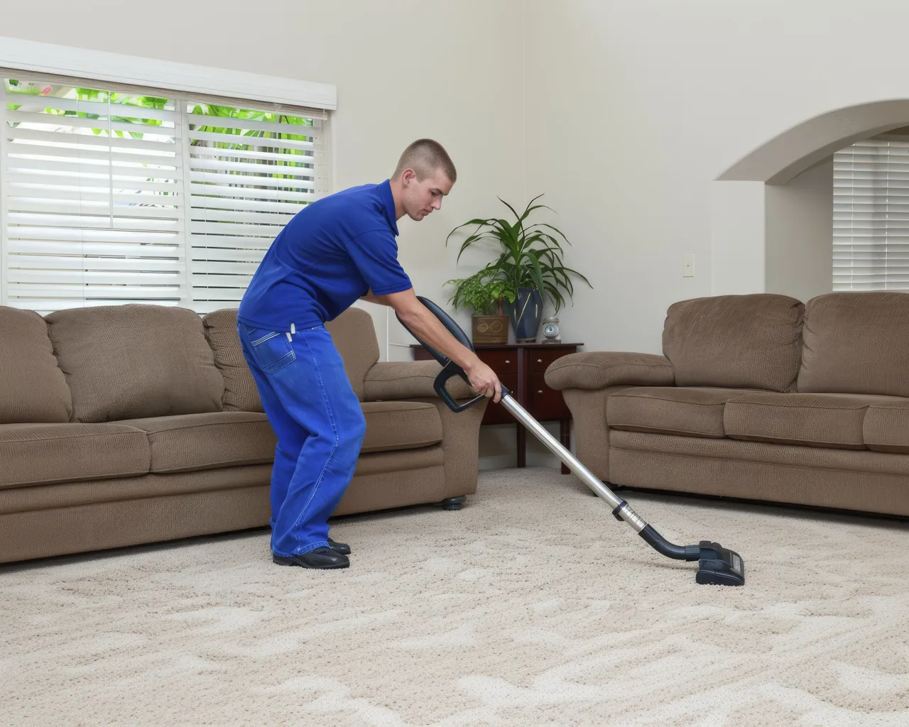 Man Doing Household Tasks