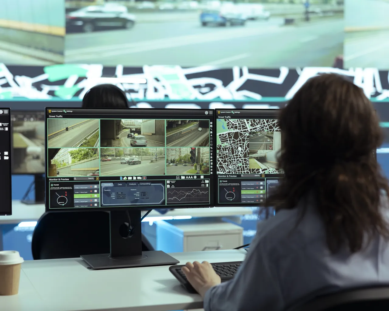 Person In Office Monitoring Cctv