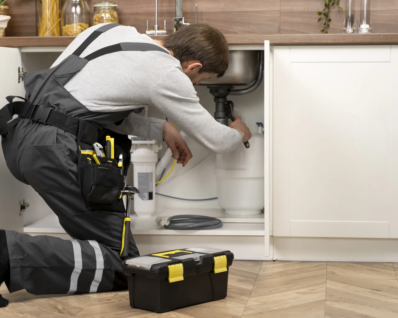 Service Maintenance Worker Repairing