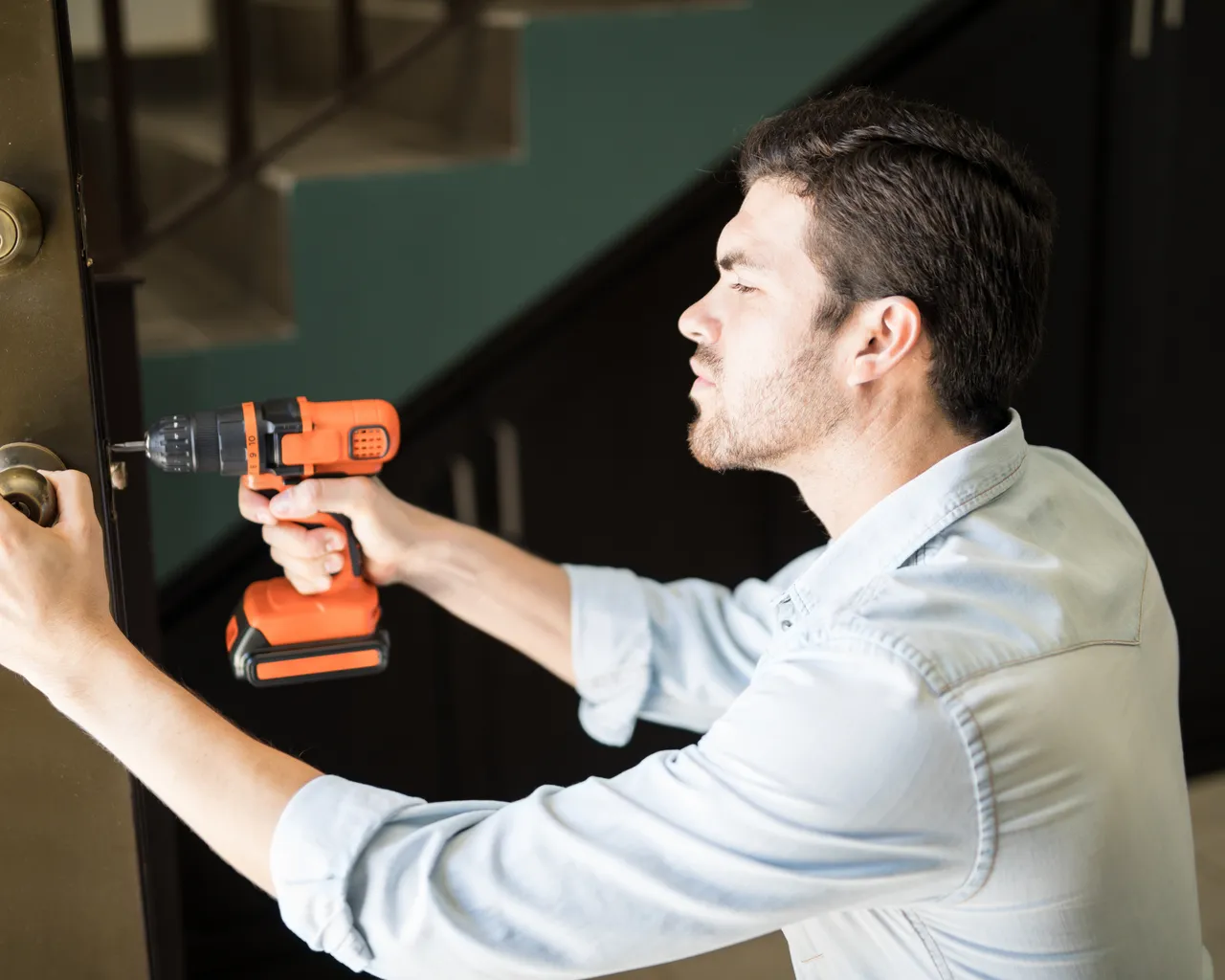 Carpenter Fitting Door